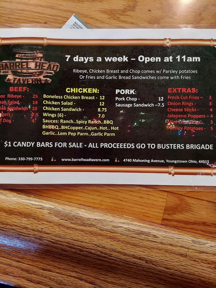 Barrel Head Tavern Menu image 3